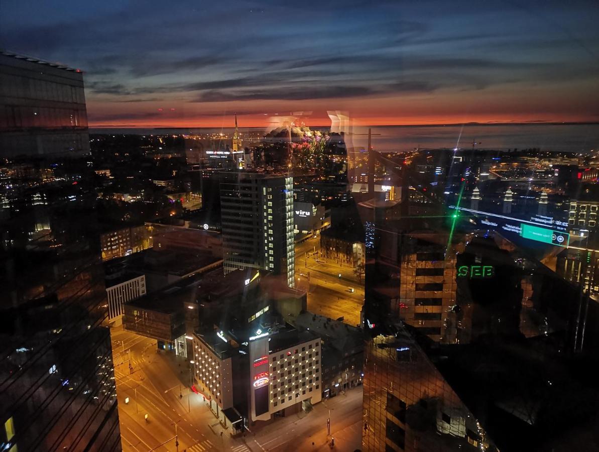 City Centre Sky View Apartment On 27Th Floor Tallinn Kültér fotó